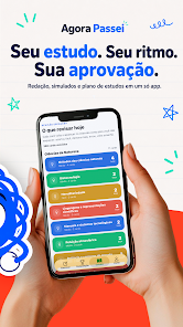 Tela do aplicativo Agora Passei